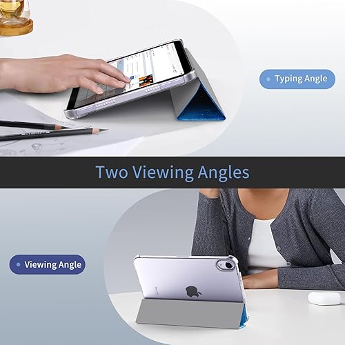 Miniatura 126 de MoKo Funda para iPad mini 7 (A17 Pro) Generation Case 2024, iPad mini 6 2021, funda delgada y ligera de 8.3 pulgadas de carcasa de policarbonato