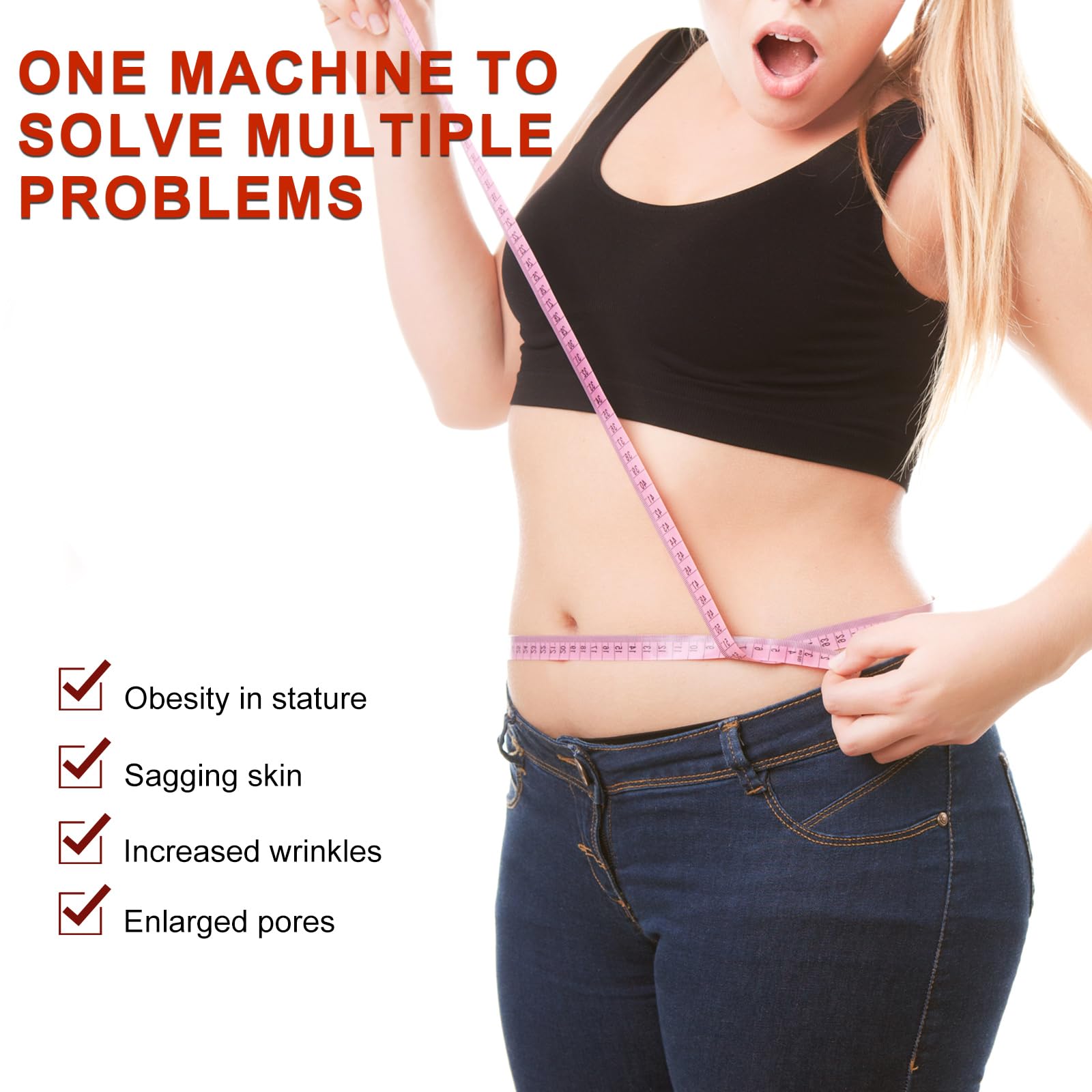 Elitzia 5 in 1 Body Sculpting Machine Skin Tightening for Home & Salon Use with 40K Cavitation, RF, Vacuum RF, Lipo Laser Pads Multifunctional Beauty Device Fullbody Contouring ETLW202T