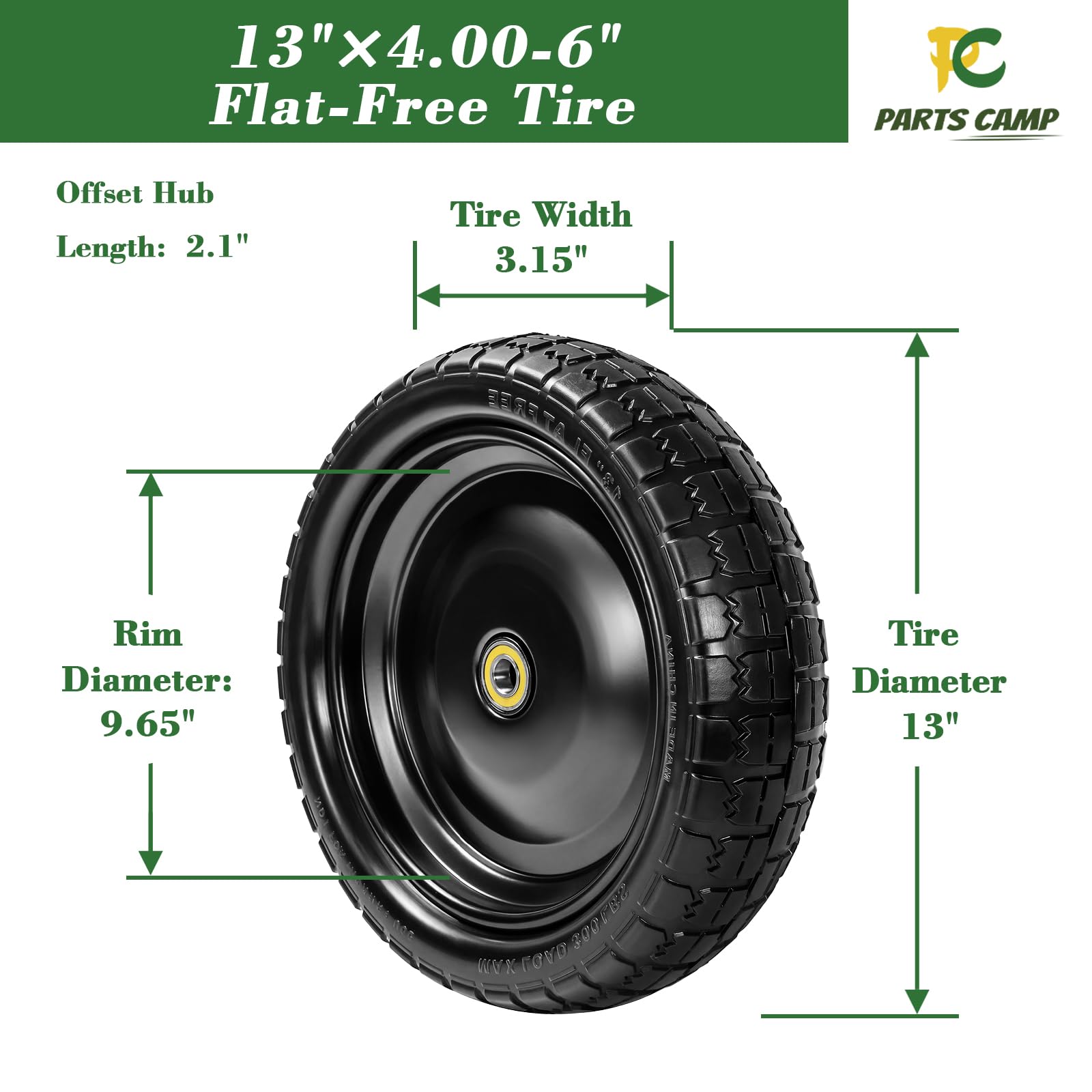 Gorilla Cart Wheels - 13 Inch Replacement Tires -2 Gorilla Cart Wheels - 13 Inch Replacement Tires -2