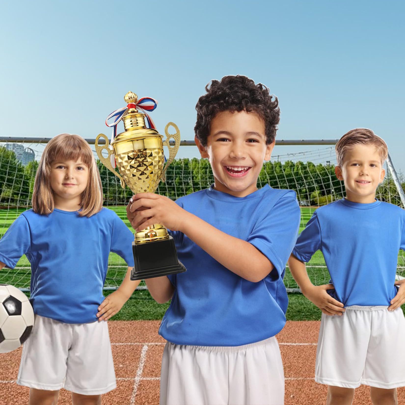 JurciCat Trofeo Copa del Mundo Grande De 37 Cm De Alto para Torneos Deportivos Competiciones Ceremonias Copas y Fiestas - 5