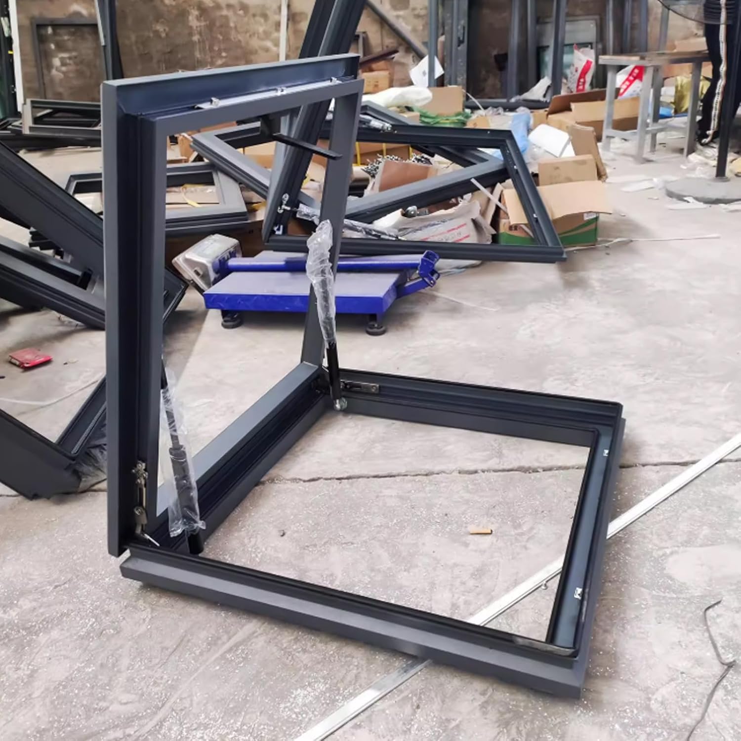 Skylight House Roof Window, Sun Room Roof Skylights Ventilation Small Window in a Buildings Roof Roof Window and Skylight Basement Daylighting Door for Indoor Attic,Egress Roof Window