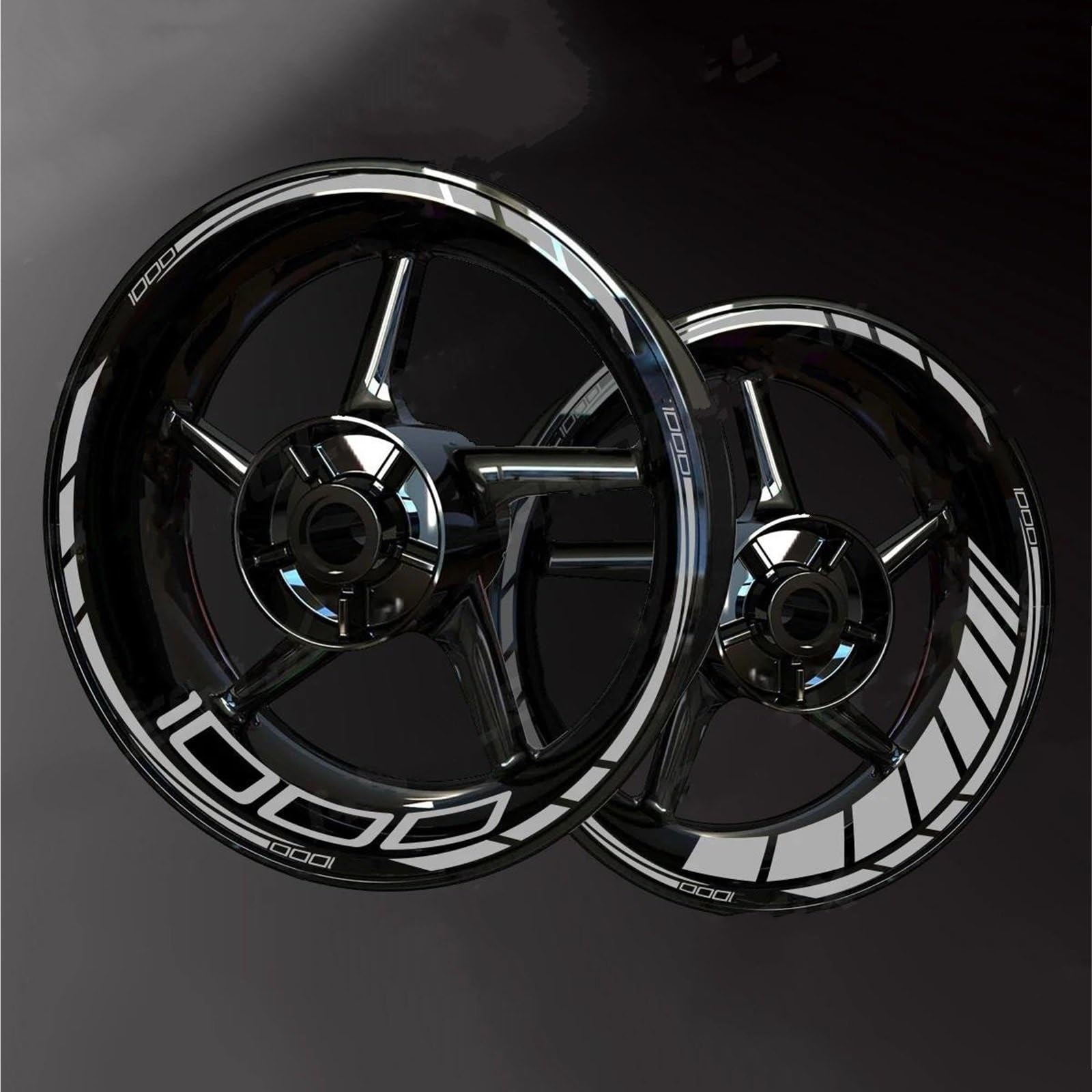 Wheel Stickers Motorcycle Reflective Wheel Decal for for Z1000 for Z 1000 Rim Stripe Decals Waterproof Hub Stickers Rim Reflective Decal