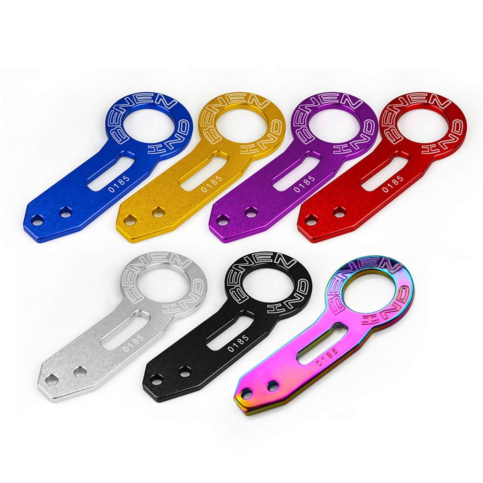 Anneau de Remorquage,Remplacement de Crochet D'oei Crochet de remorquage arrière de remorquage arrière d'aluminium Universel(Gold)