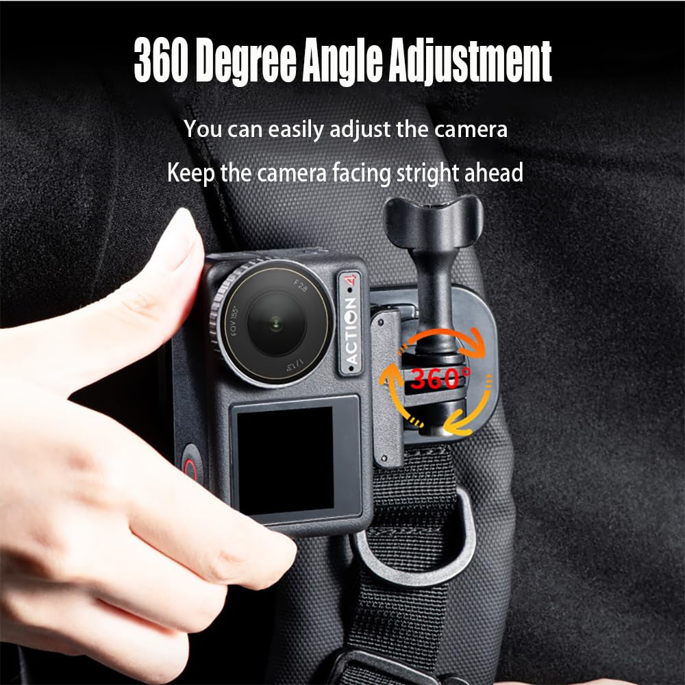 aiworth Magnetic Backpack Shoulder Strap Mount, Portable Quick Release Camera Holder for Action Camera Max Hero - Image 3