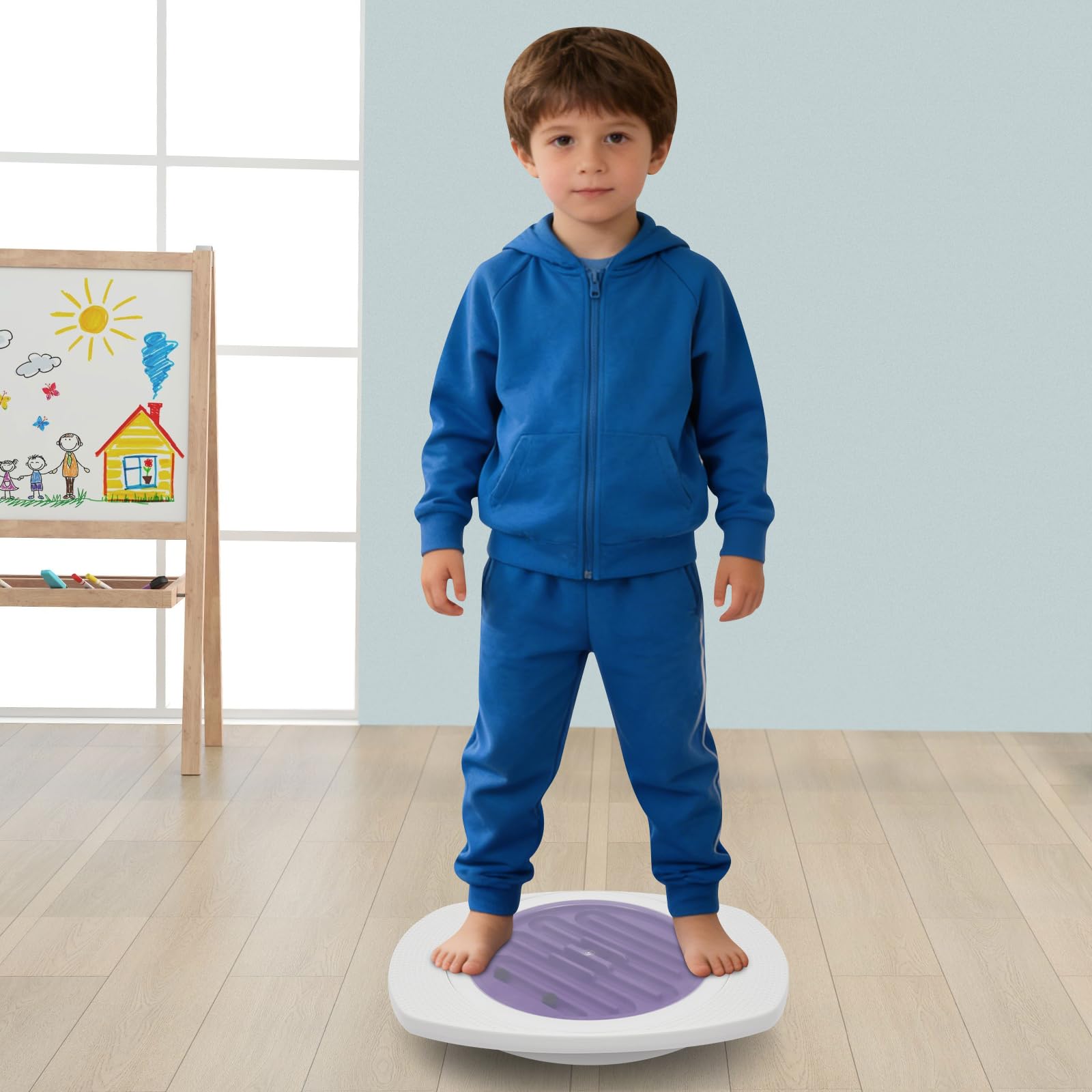 Kinder Balance Board mit Labyrinth, Geschicklichkeits- & Gleichgewichtstrainer ab 3 Jahren, fördert Motorik, Koordination & Konzentration, tragbar Balancierbrett für Zuhause & Schule, bis 80 kg