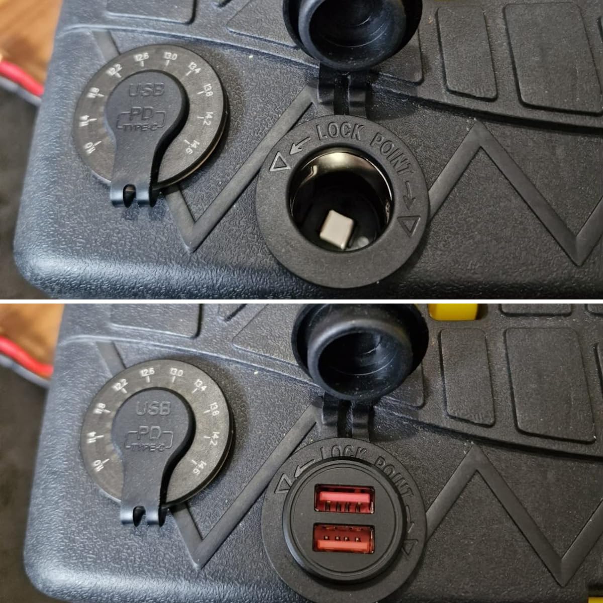 presa accendisigari, sostituzione presa di corrente auto DC 12V, adattatore di presa di corrente impermeabile con cablaggio per auto camion moto - 2pcs