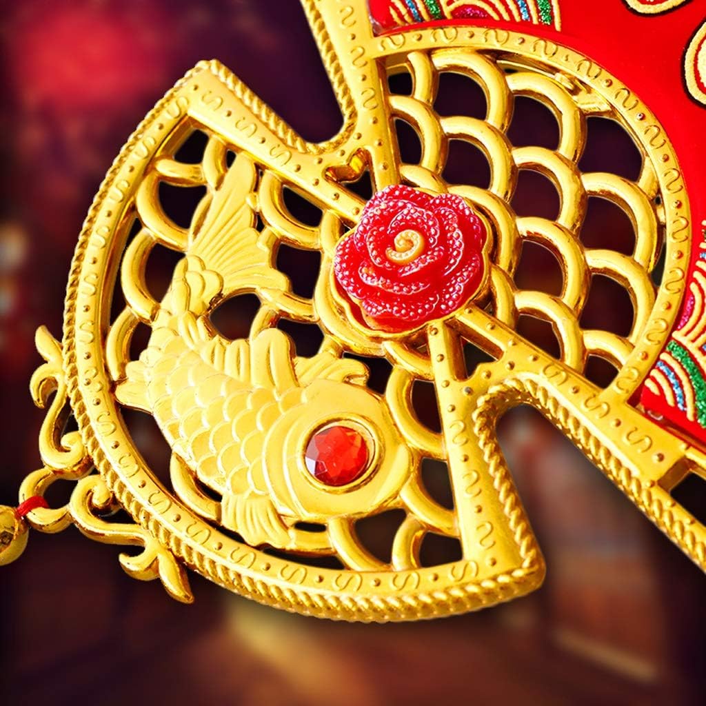 Gift 3 Pack Chinese Year Decorations Fu Home Décor Hanging Pendant for Home Restaurant Decoration Red Handmade Chinese Knotting