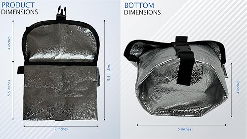 Miniatura 2 de MyBand Bolsa aislada para mochileros para alimentos acogedores – Bolsa duradera Ripstop para comidas liofilizadas – Sostiene bolsas de congelador de