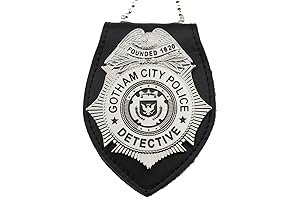 Gotham City Detective TV Series Badge with Leather Holder - Replica