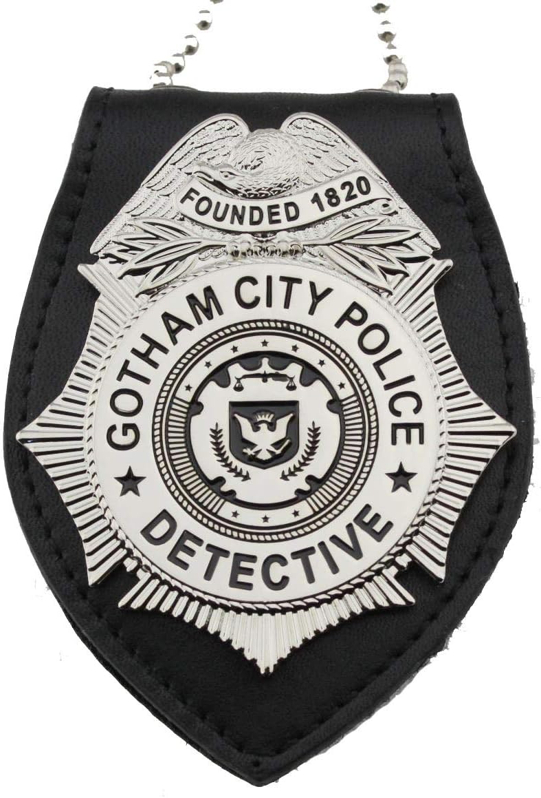Gotham City Detective TV Series Badge with Leather Holder - Replica
