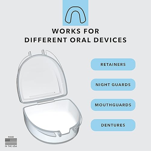 Miniatura 4 de Retenedor de ortodoncia ventilado estuche de alineador y protector bucal estuche dental duradero transparente