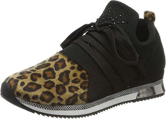 marco tozzi leopard print trainers