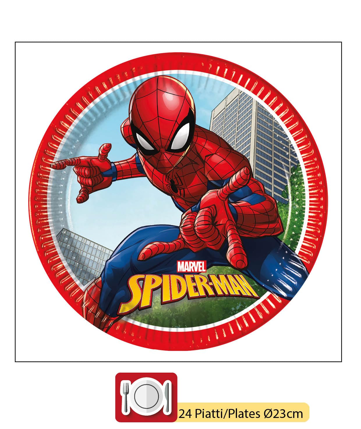 Globos Spiderman Vajilla De Fiesta Marvel Spider-Man Kit Para 24