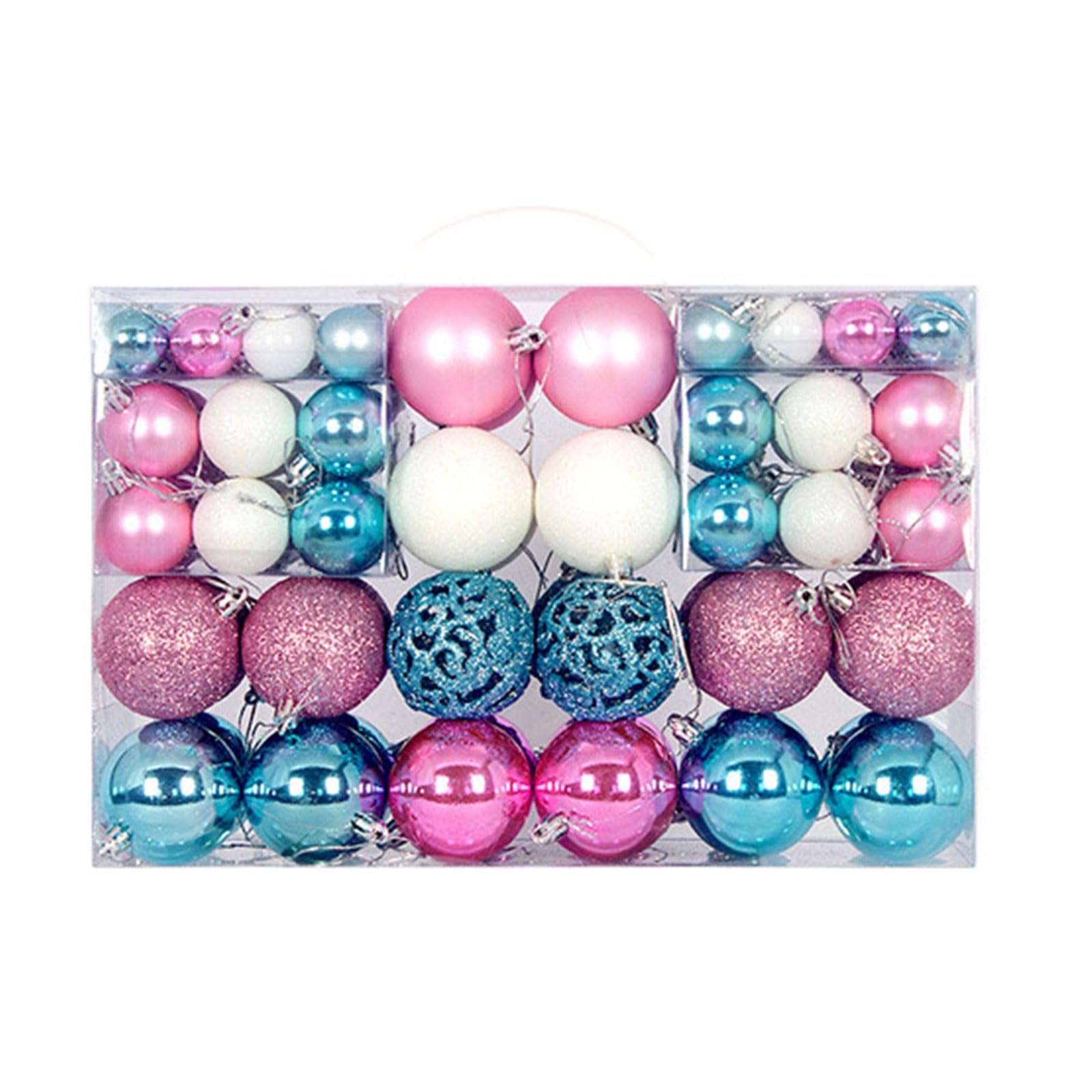 Kalttoy Christmas Ball Ornament 100pcs / box Hanging Christmas Ball Pendant Ornament Baubles Balls Ornaments Accessory Baubles