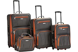 Journey Softside Upright Luggage Set - Expandable, Charcoal