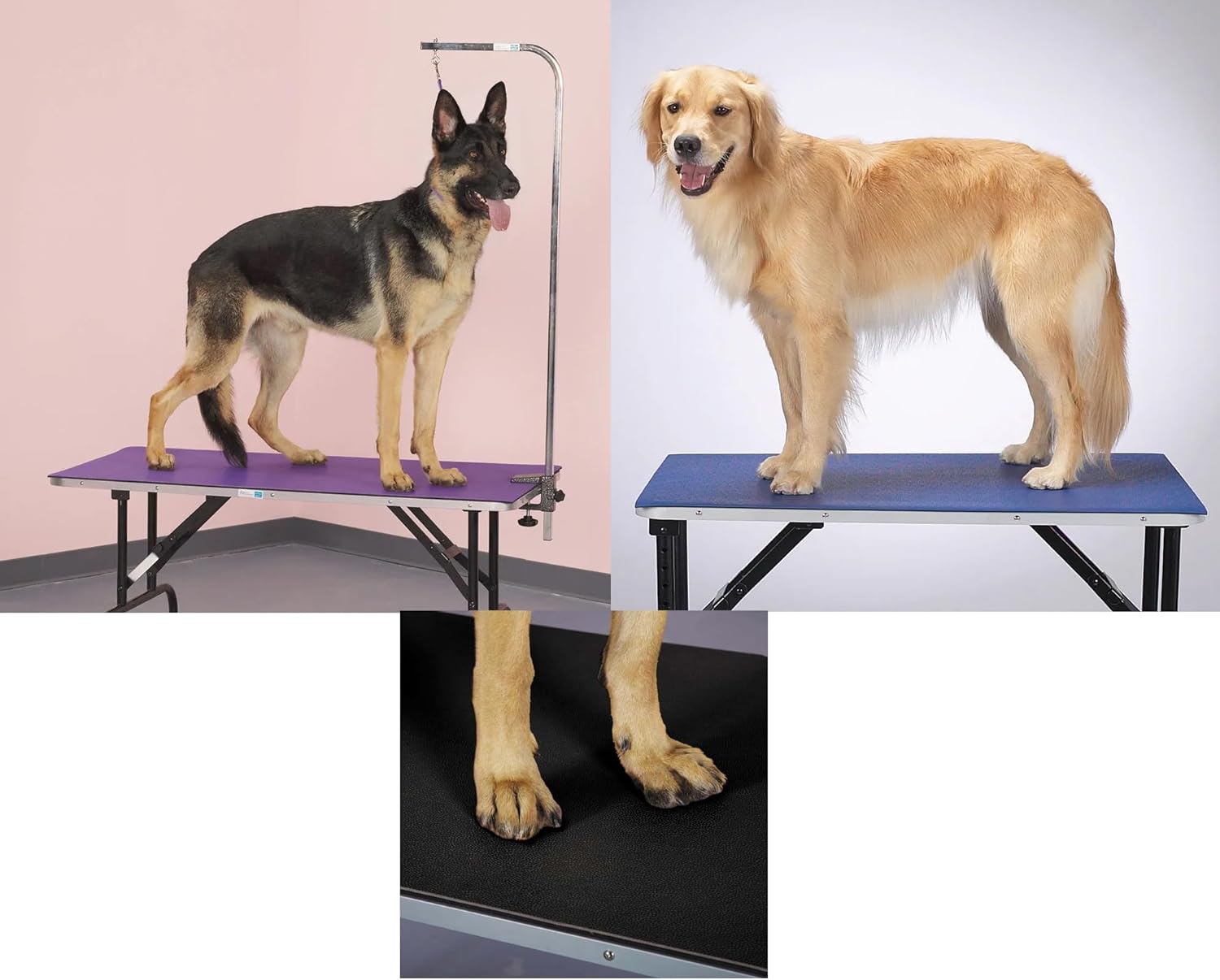 Dog Grooming Table Top Mats Professional Non Slip Foam PVC Choose Size & Color (36" x 24" Purple)