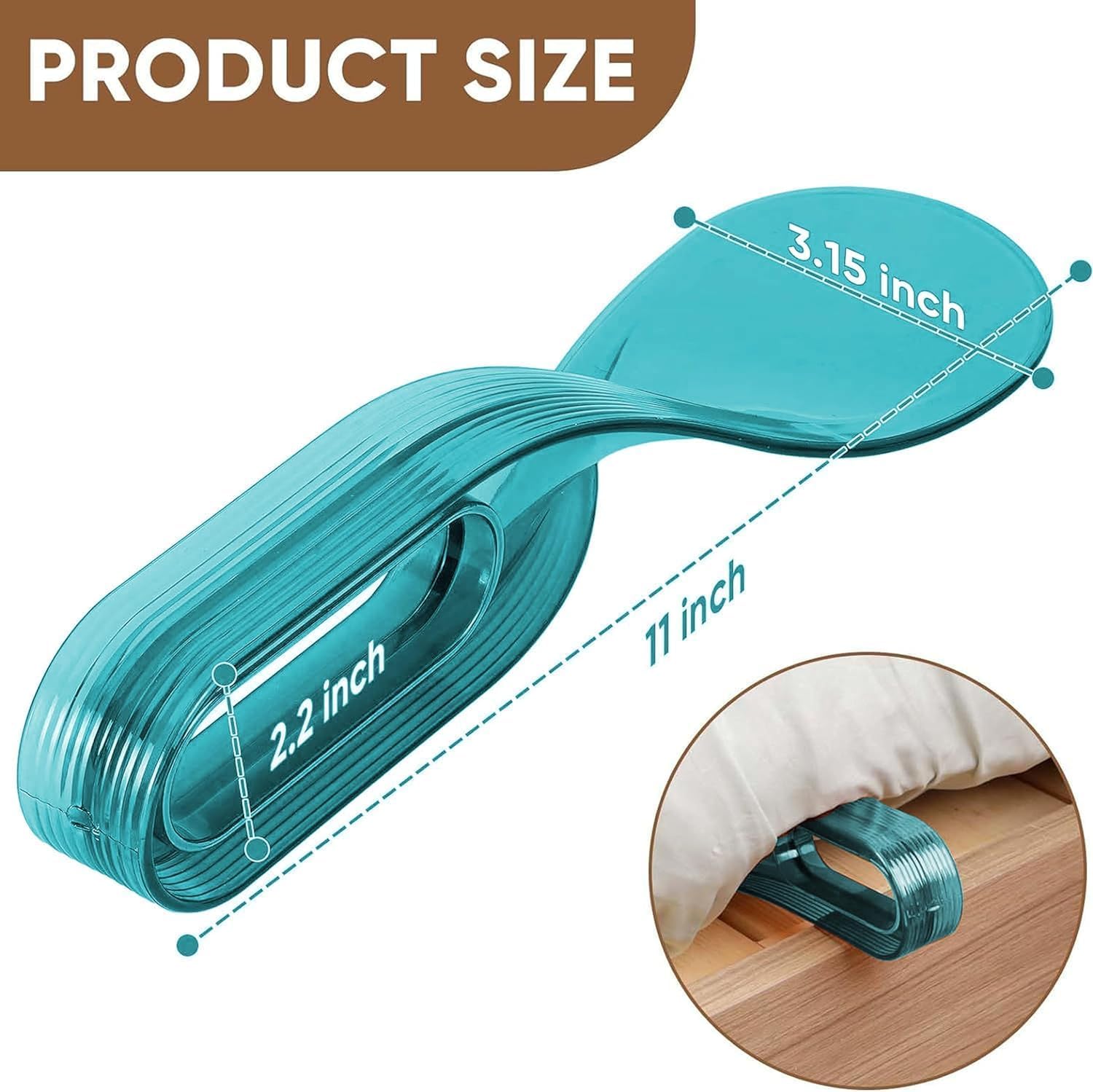 (Pack of 2) Mattress Lifter & Bedsheet Tucker Tool – Bed Making Wedge Elevator for Lifting, Holding & Tucking Sheets – Ergonomic Bed Lifter Stand – Multi-Colour