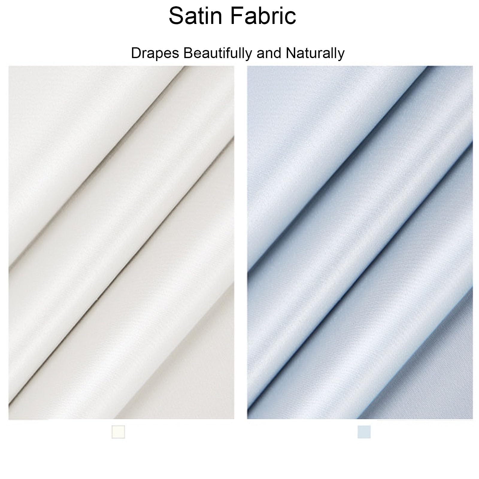 Funda Ropa Armario Transparente, Funda Ropa con Cremallera Completa, Tela de Satén, para Abrigos, Vestidos Largos, para Organizar tu Armario(White,31x44in/80x113cm)