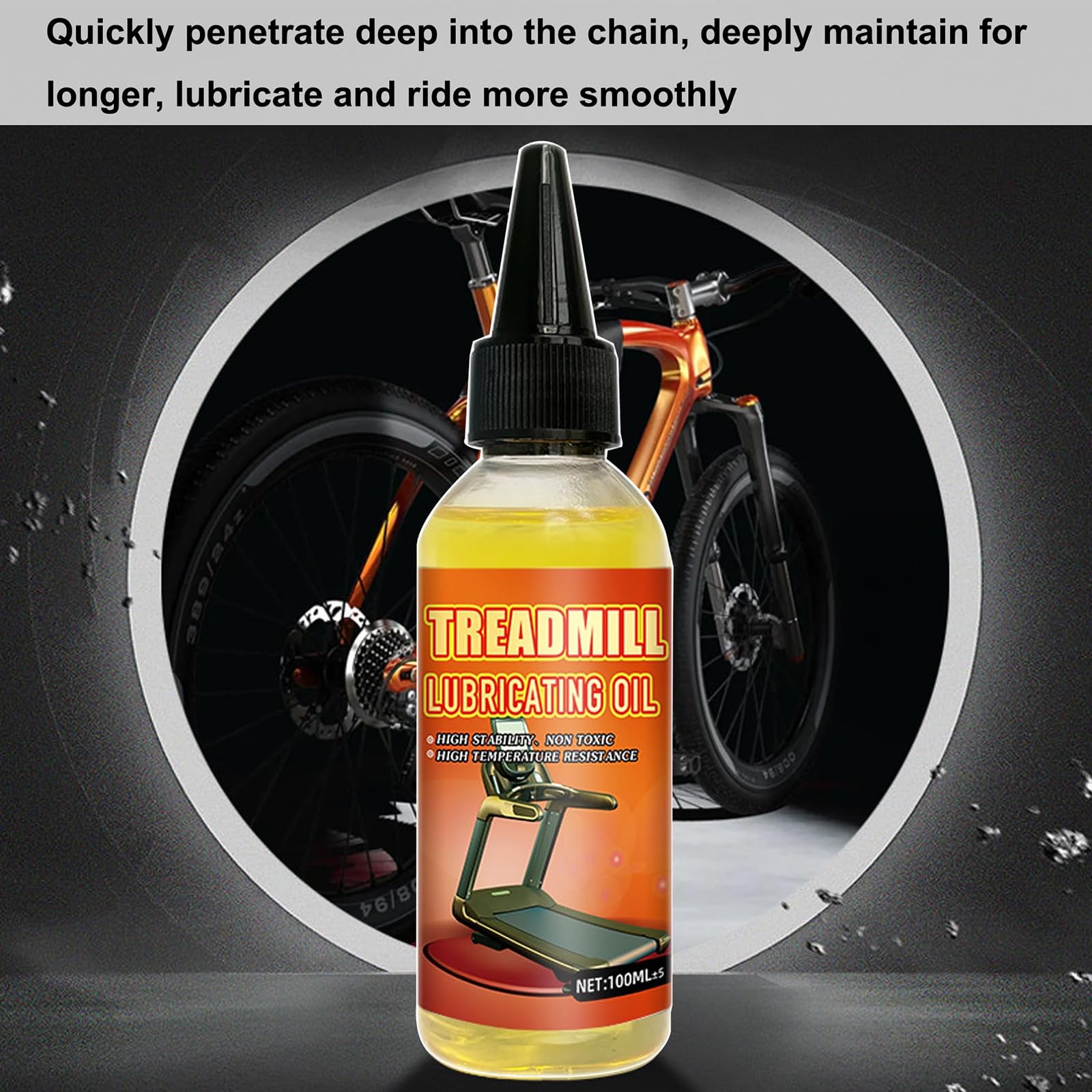 2 maty do biegania lubrykanty 100 ml, premium lubrykant do biegania, sportowe smary o wysokiej temperaturze, redukujące hałas i tarcie, kompatybilne z większością urządzeń