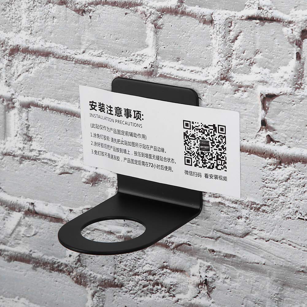 304 Stainless Steel, Black Wall Mounted Bottle Shower Dishes Gel Holder Detergent Bathroom Kitchen Accessories Rack