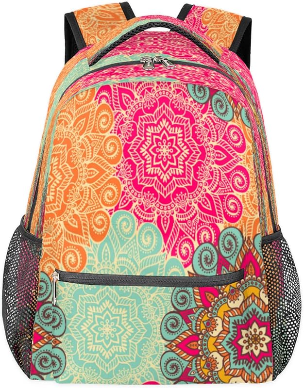 Mochilas de mandala coloridas para mulheres e homens, mochila escolar boho para meninos e meninas adolescentes, mochilas para laptop para faculdade, mochila de viagem à prova d'água mochila para caminhada, Multicor, Medium em oferta na Shopee Mochilas de mandala coloridas para mulheres e homens, mochila escolar boho para meninos e meninas adolescentes, mochilas para laptop para faculdade, mochila de viagem à prova d'água mochila para caminhada, Multicor, Medium em oferta na Shopee