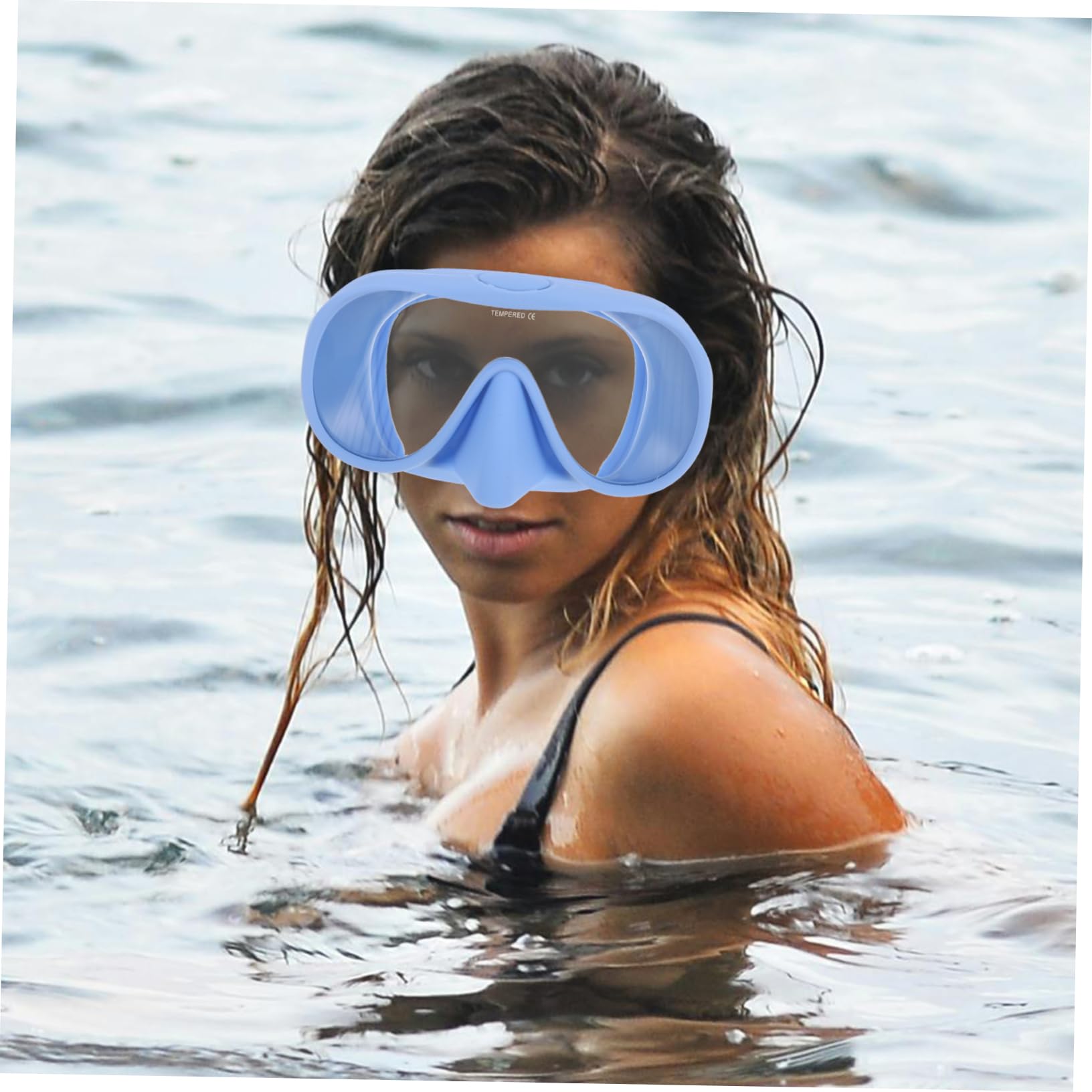 Set Snorkeling Maschera Immersione Adulto Silicone | Festa Estiva, Vetro Temperato, Custodia Inclusa, Uso Viaggio e Nuoto, per Adulti