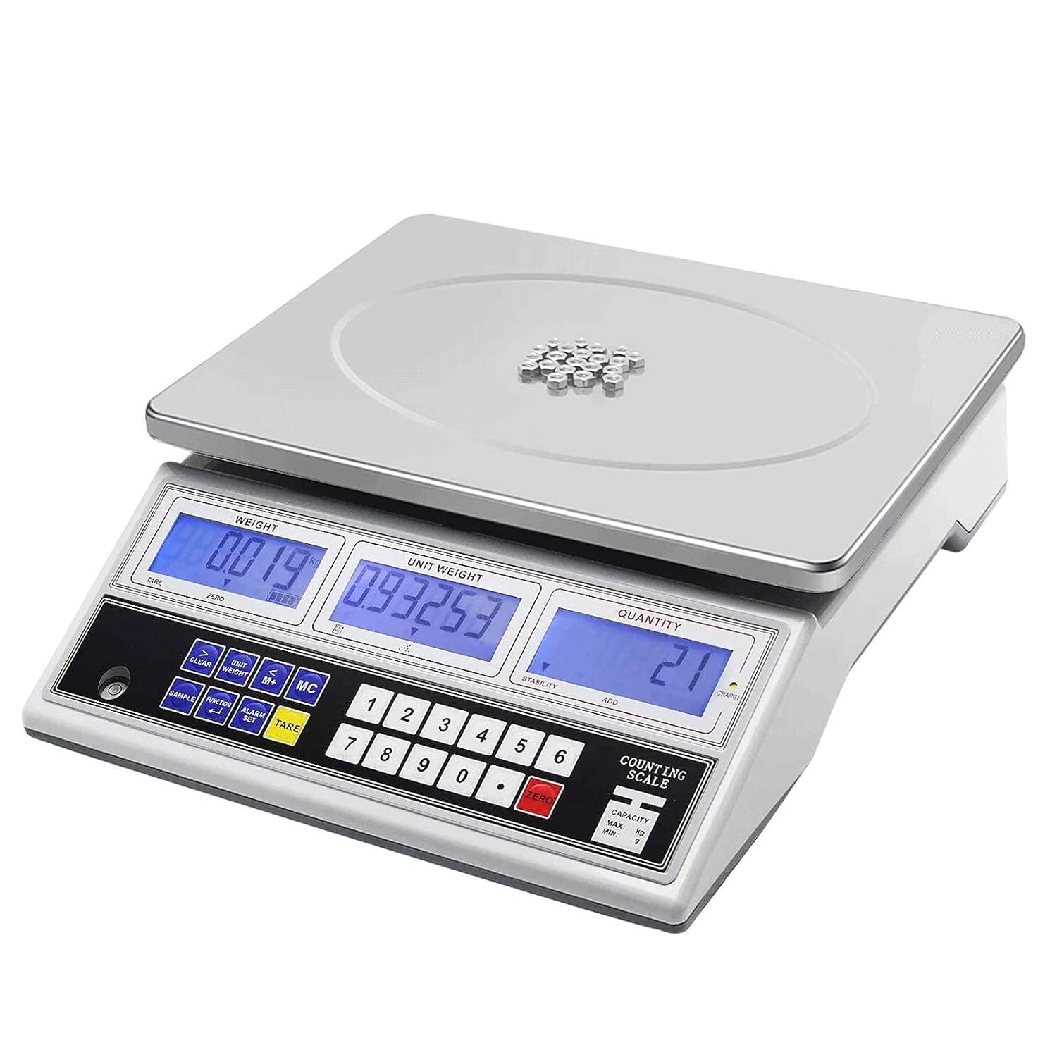 Amazon | Sutekus １g単位 最大30Kgまで計量可能 デジタル台はかり スケール 電子秤 風袋機能搭載 オートオフ機能 単三電池付  (ステンレス計量皿) | 台はかり | 産業・研究開発用品 通販 SGeneE デジタル精密電子グラムスケール 工業部品 コイン  ピース計数スケール(30KG ...