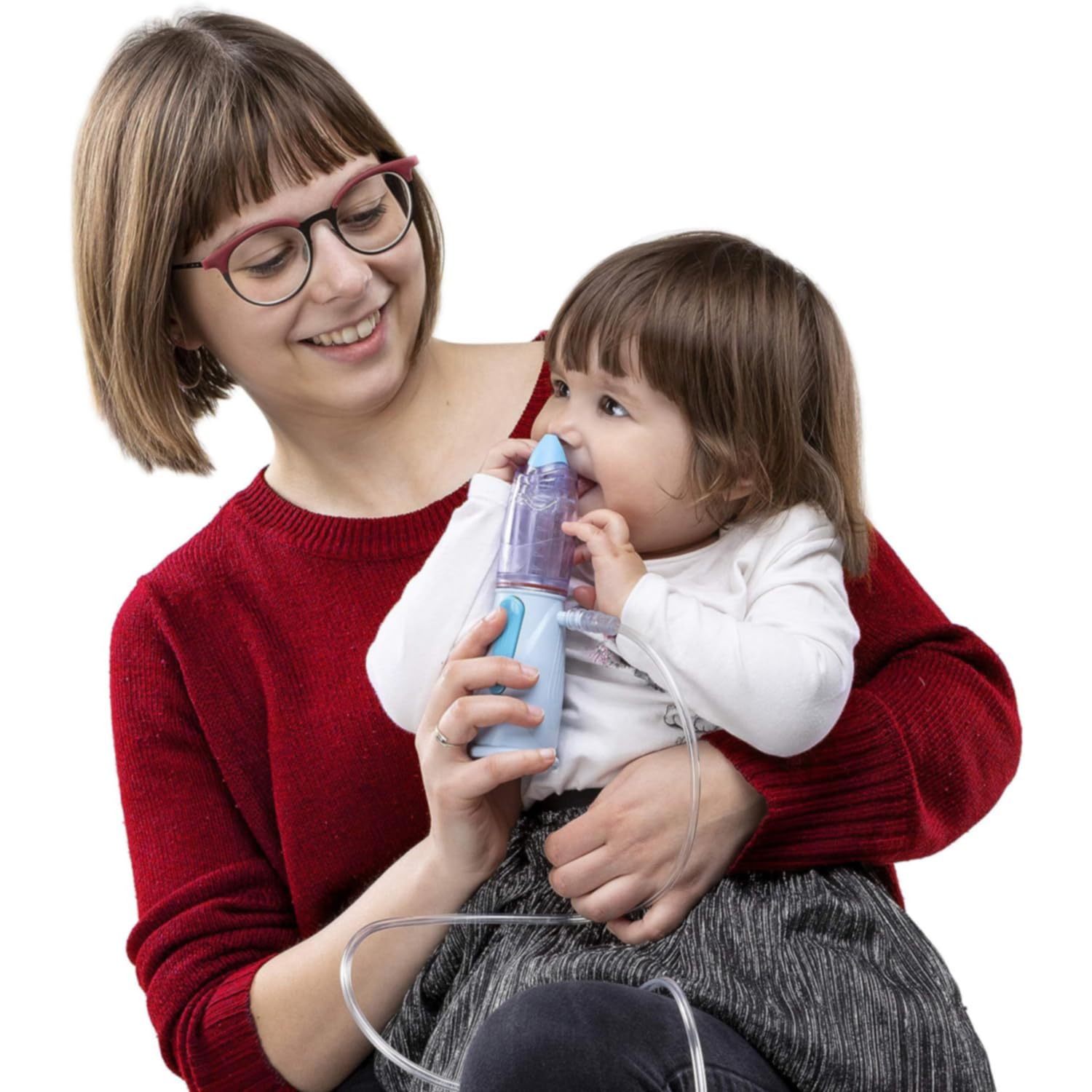 Nebula Air Liquide - Sistema de aerosol para aerosolterapia , adultos y niños, contiene ducha Nasal Rinowash y mascara Nebula Spacer