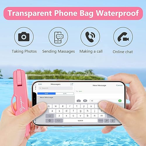 Miniatura 4 de Bolsa universal impermeable para teléfono, paquete de 2, funda impermeable compatible con iPhone 14 Pro Max131211XRXSE87, Galaxy S22S21 Google hasta