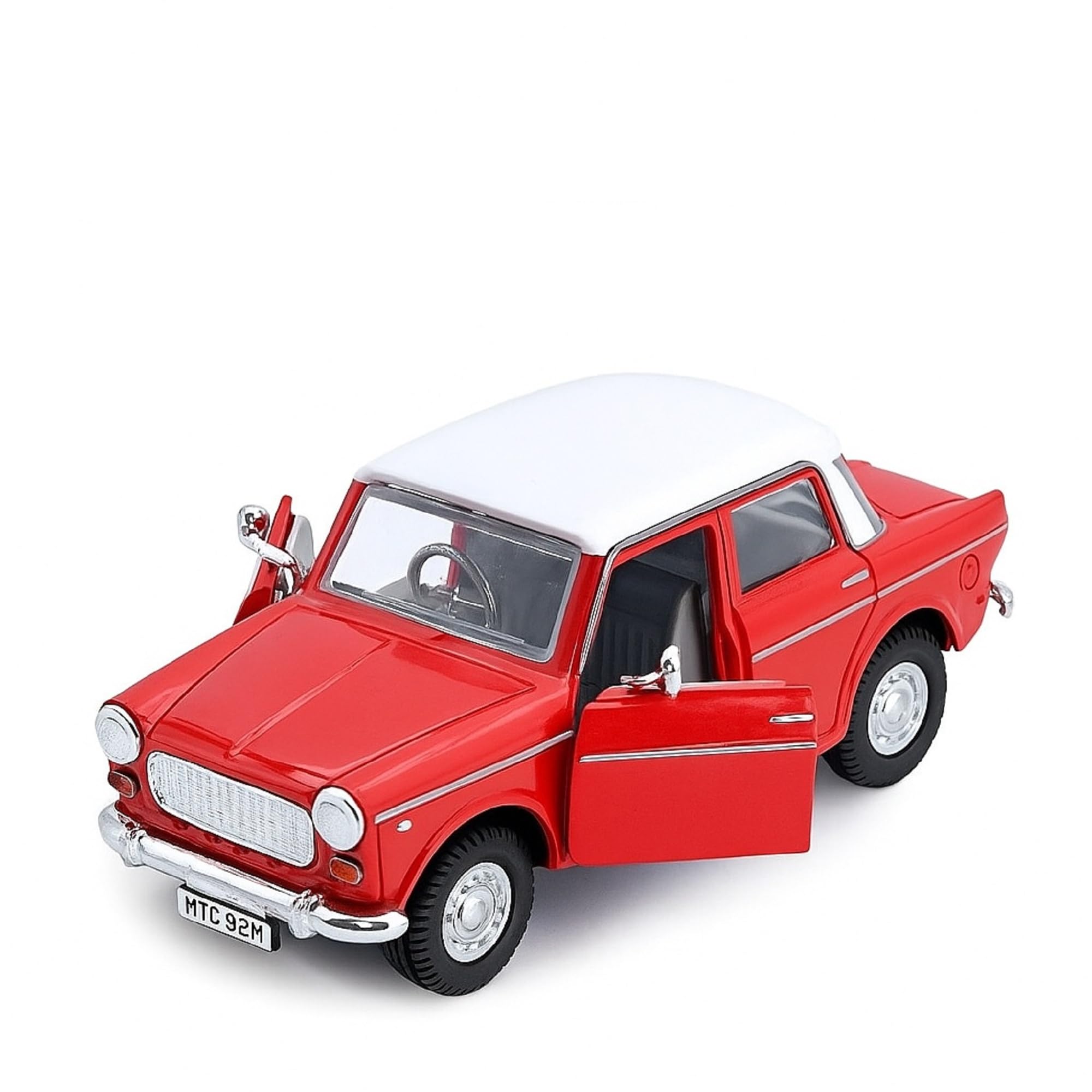 Sheel® Fiat Queen Padmini Pull Back Toy Car – 12cm Scale Model | Opening Doors | Made in India | Birthday Gift for Kids-picture-12