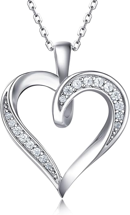 Heart Silver Love Heart Necklace