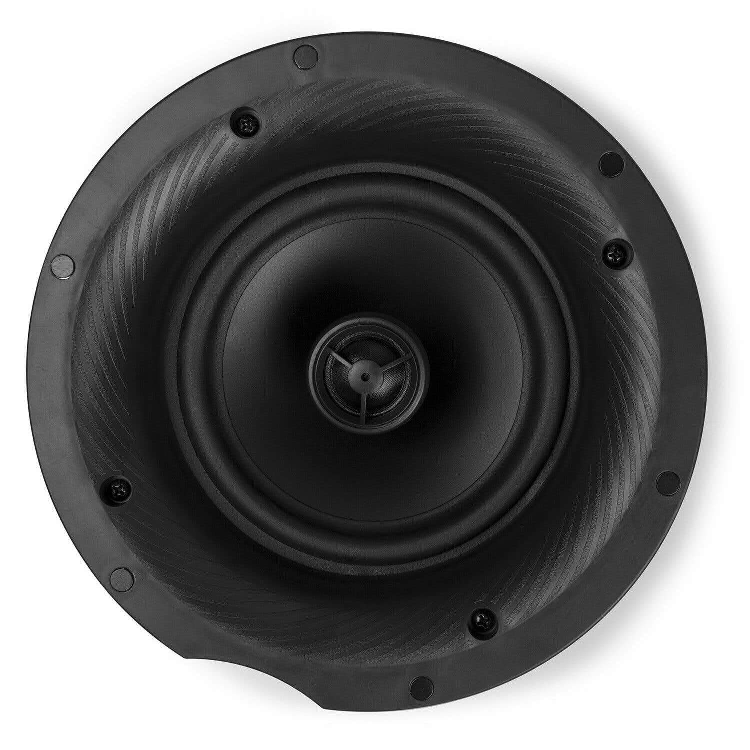 Power Dynamics FCS6 - Haut-Parleur de Plafond, Livré à l'Unité, 6,25" 100 V/8 Ohms, Design Élégant, Couleur Blanc, 242 x 242 x 100 mm