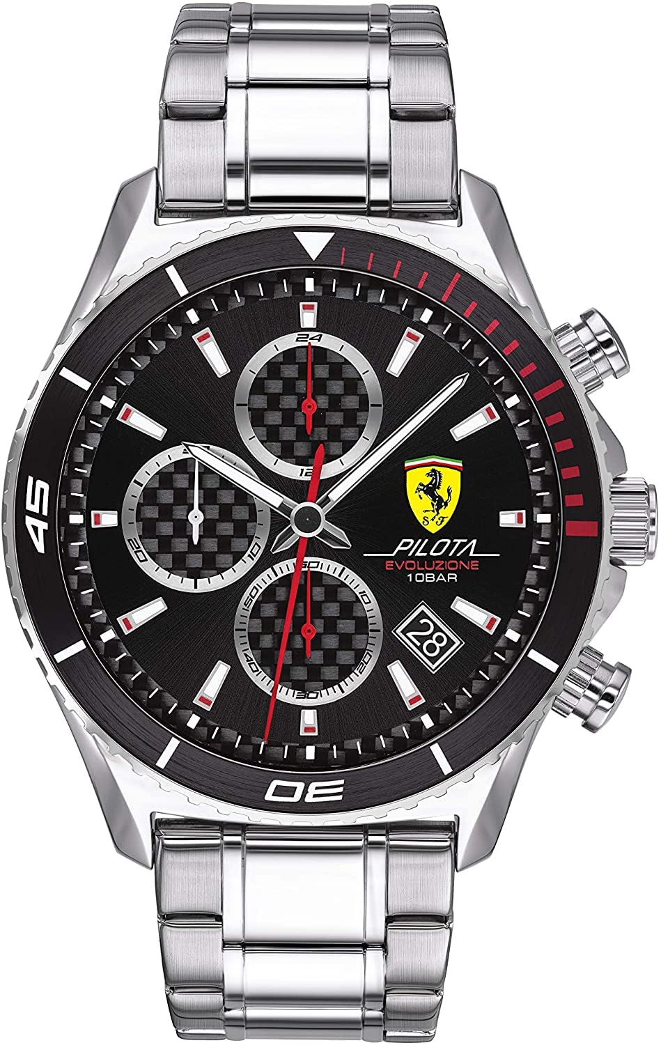 Scuderia Ferrari Pilota Evo Analog Black Dial Mens Watch-0830772 (B08H2BVSCN) Amazon Price History, Amazon Price Tracker