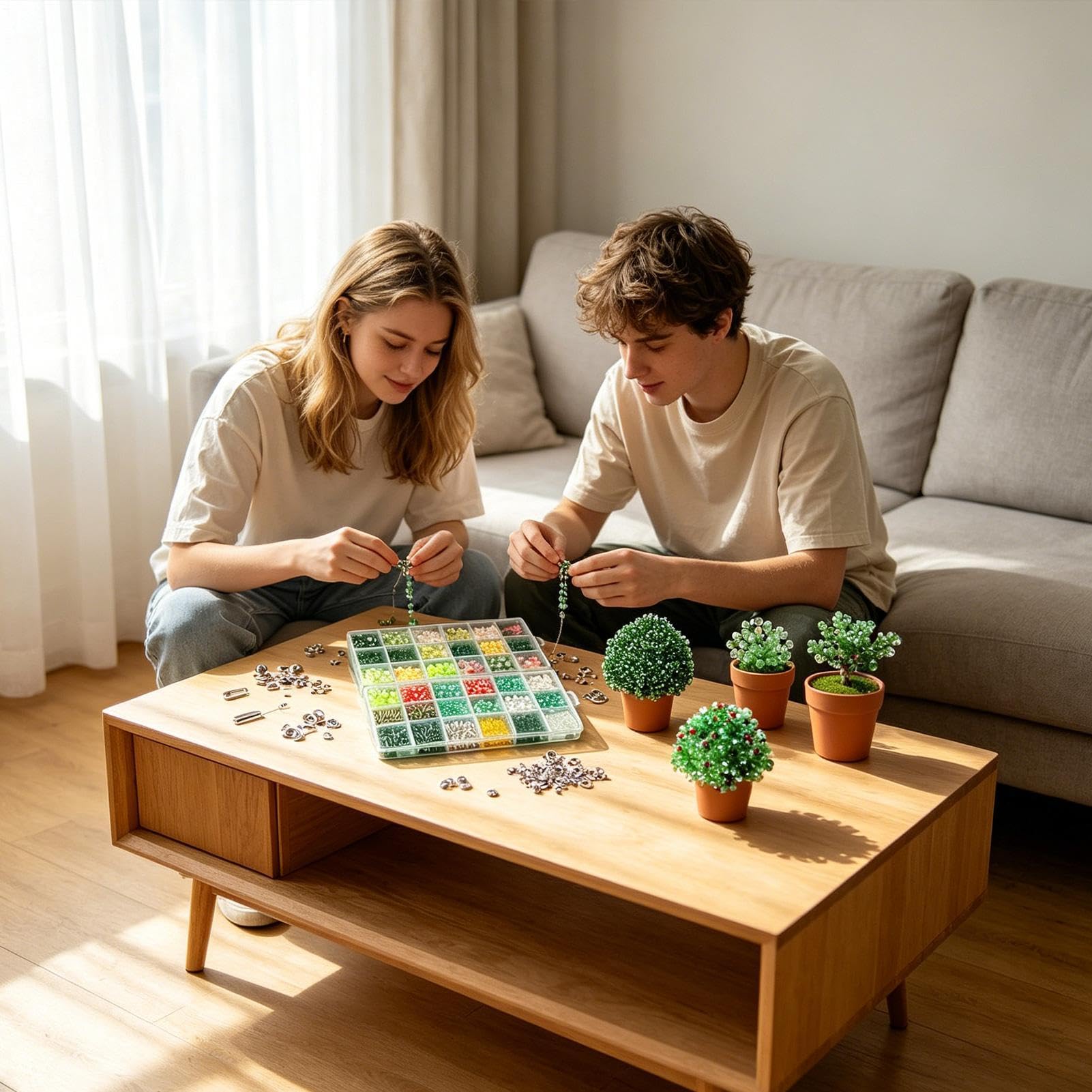 Zestaw DIY Koralikowa Roślina DIY Zestawy Do Koralikowania, Sztuczna