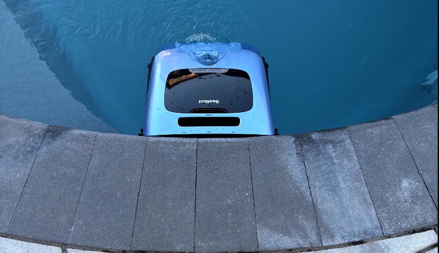 Beatbot AquaSense 2 Ultra Cordless Robotic Pool Cleaner for Complex Pools, Pool Mapping with AI Camera, 5-in-1 Cleaning, Smart Surface Parking, Pool Skimmer, Water Clarification – Midnight Blue photo review