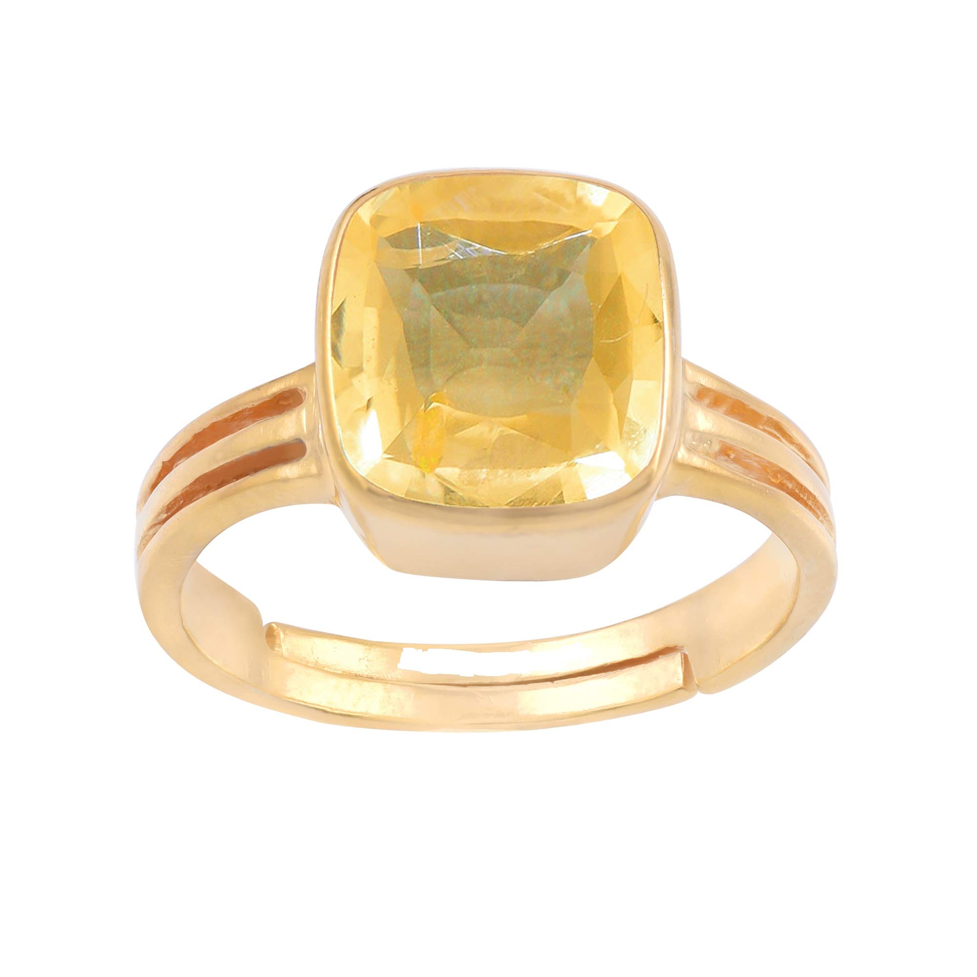 Anuj Sales Certified Unheated Untreatet 8.25 Ratti 7.50 Carat A+ Quality Natural Yellow Sapphire Pukhraj Gemstone Ring for Womens and Mens (B08R96KS2G) Amazon Price History, Amazon Price Tracker