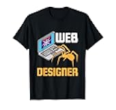 Funny Web Designer Website Design Developer Spider T-Shirt