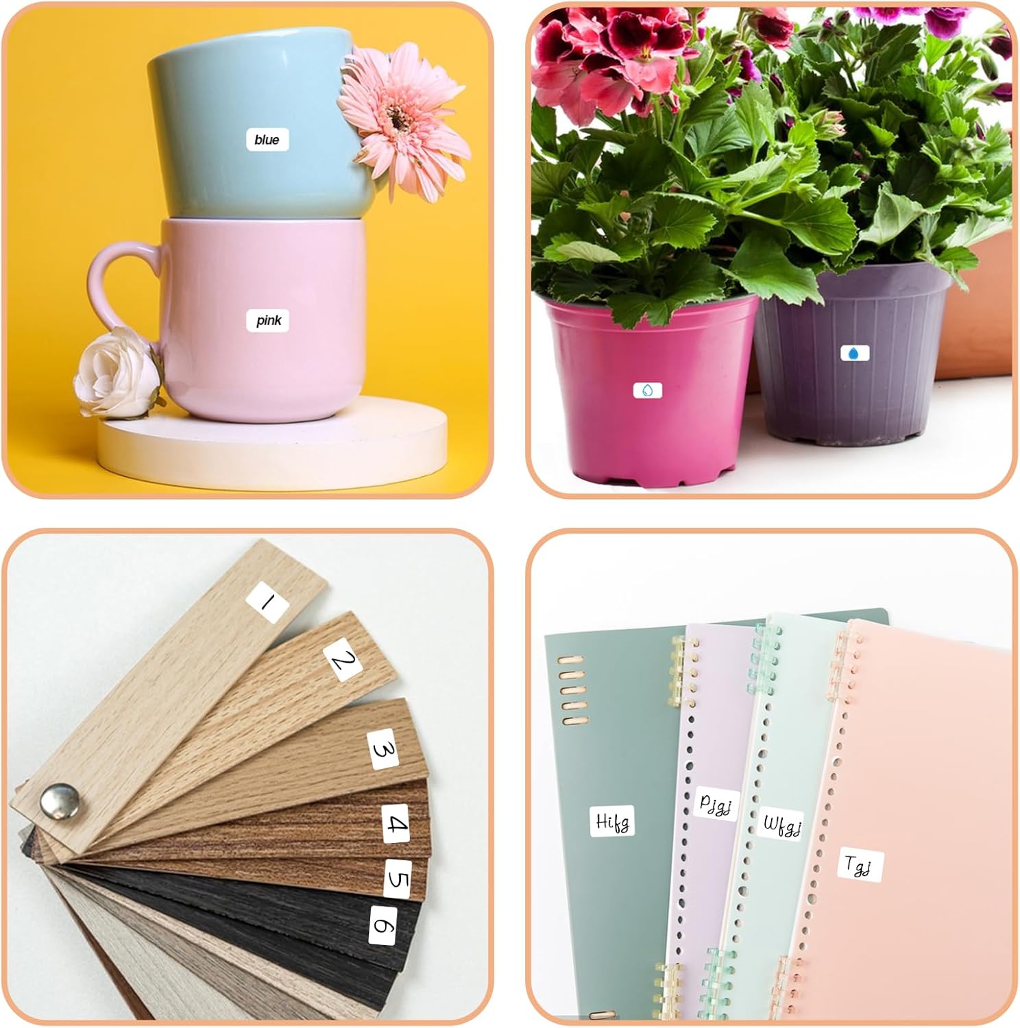 2940PCS Matte White Labels - Small Blank Labels, Price Stickers, Removable Sticky Name Tags - Image 5