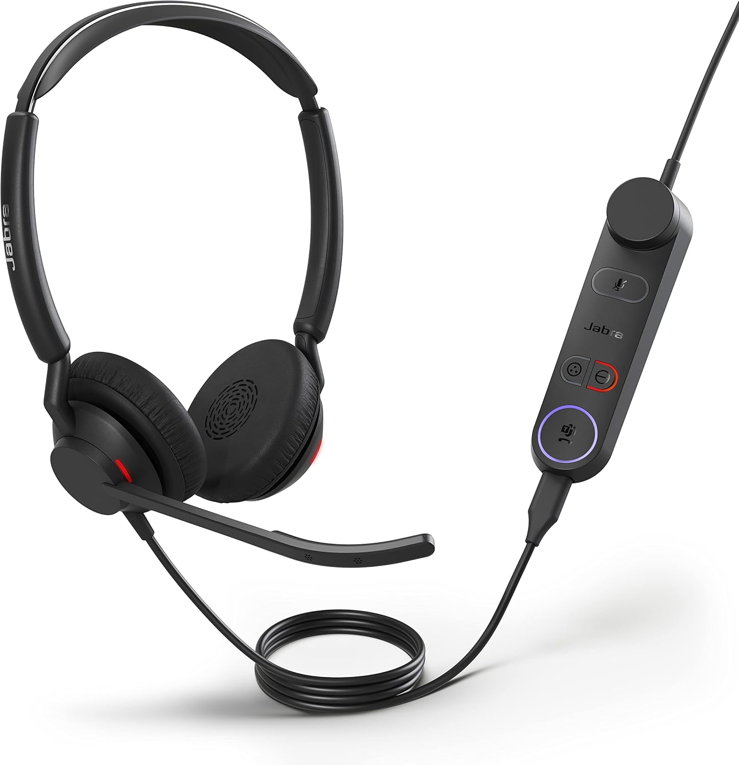 Jabra Engage 50 II Wired Stereo Headset with Link Call Control – Noise-Cancelling 3-Mic Technology and USB-A Cable, Ultra-Lightweight – MS Teams Certified, Works with All Other Platforms – Black Jabra Engage 50 II Wired Stereo Headset with Link Call Control – Noise-Cancelling 3-Mic Technology and USB-A Cable, Ultra-Lightweight – MS Teams Certified, Works with All Other Platforms – Black