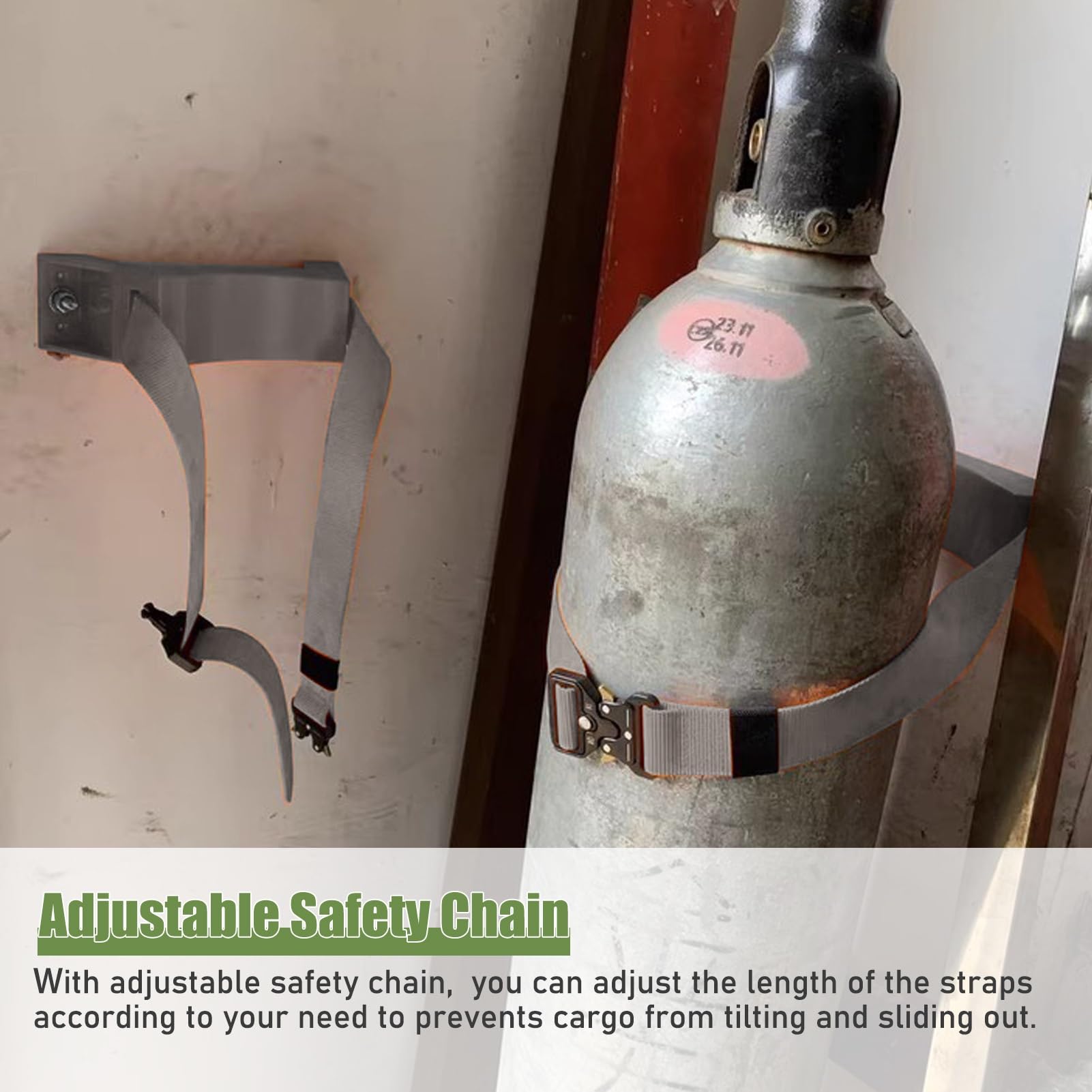Soporte para Botella de Oxígeno Soporte para Cilindros de Pared, Soporte para Tanque de Oxígeno, Organizador de Botellas con Tornillos, Soporte de Plástico Almacenamiento de Nitrógeno(4pcs)