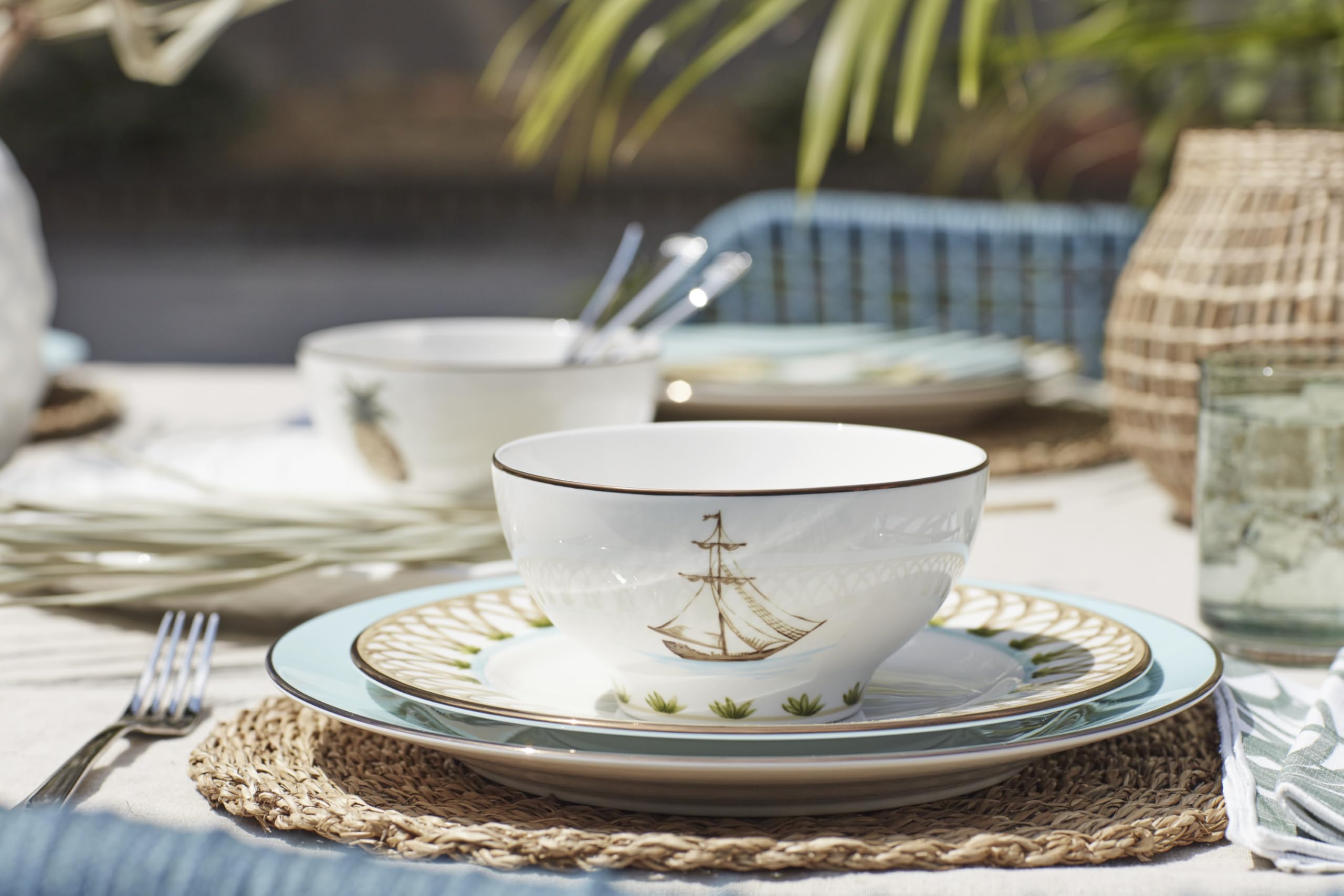 Lenox 897270 British Colonial Tradewind Reisschalen, 4 Stück