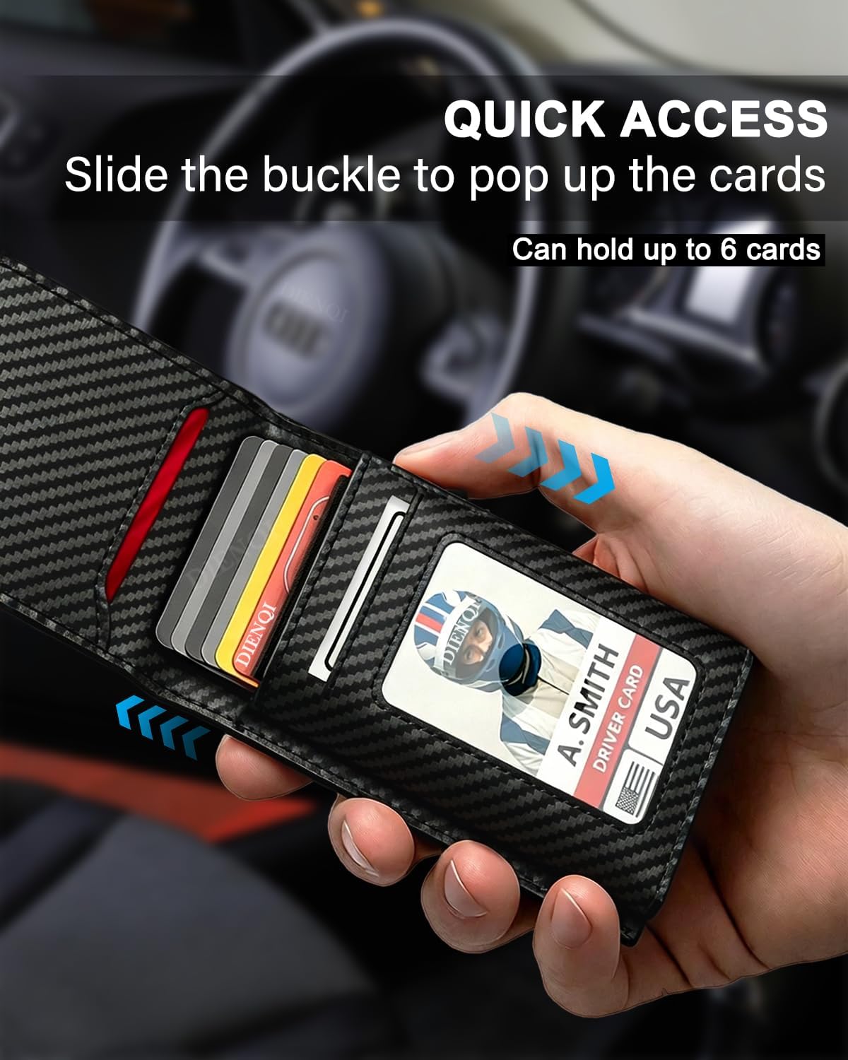2026 Wallet for Men - RFID [Functional & Practical] Bifold Slim Minimalist Wallet 9-13 Cards,Credit Card Holder Pop Up Men Wallet Metal Case with Cash Slot, Front Pocket with ID Window