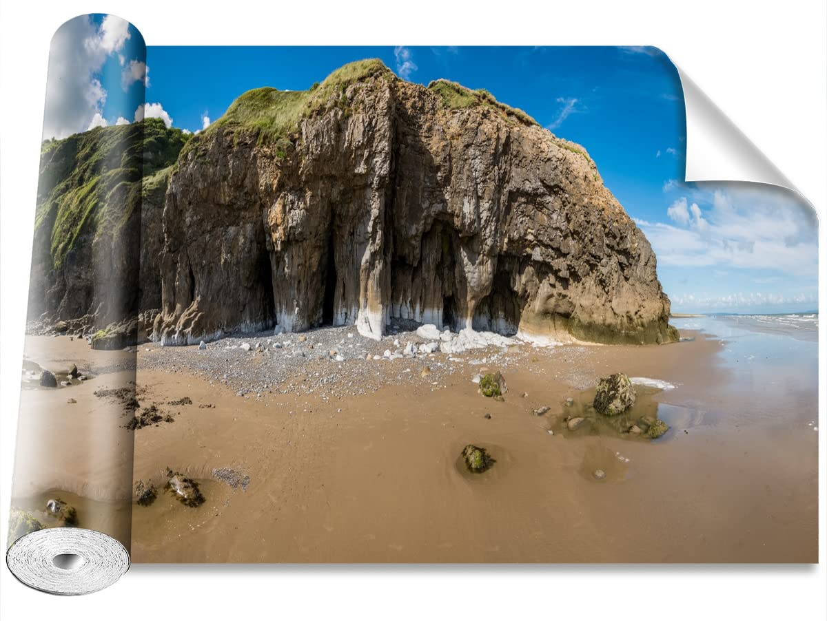 Papier Peint Bricolage Tulup 152x104 cm motif plage de Galles