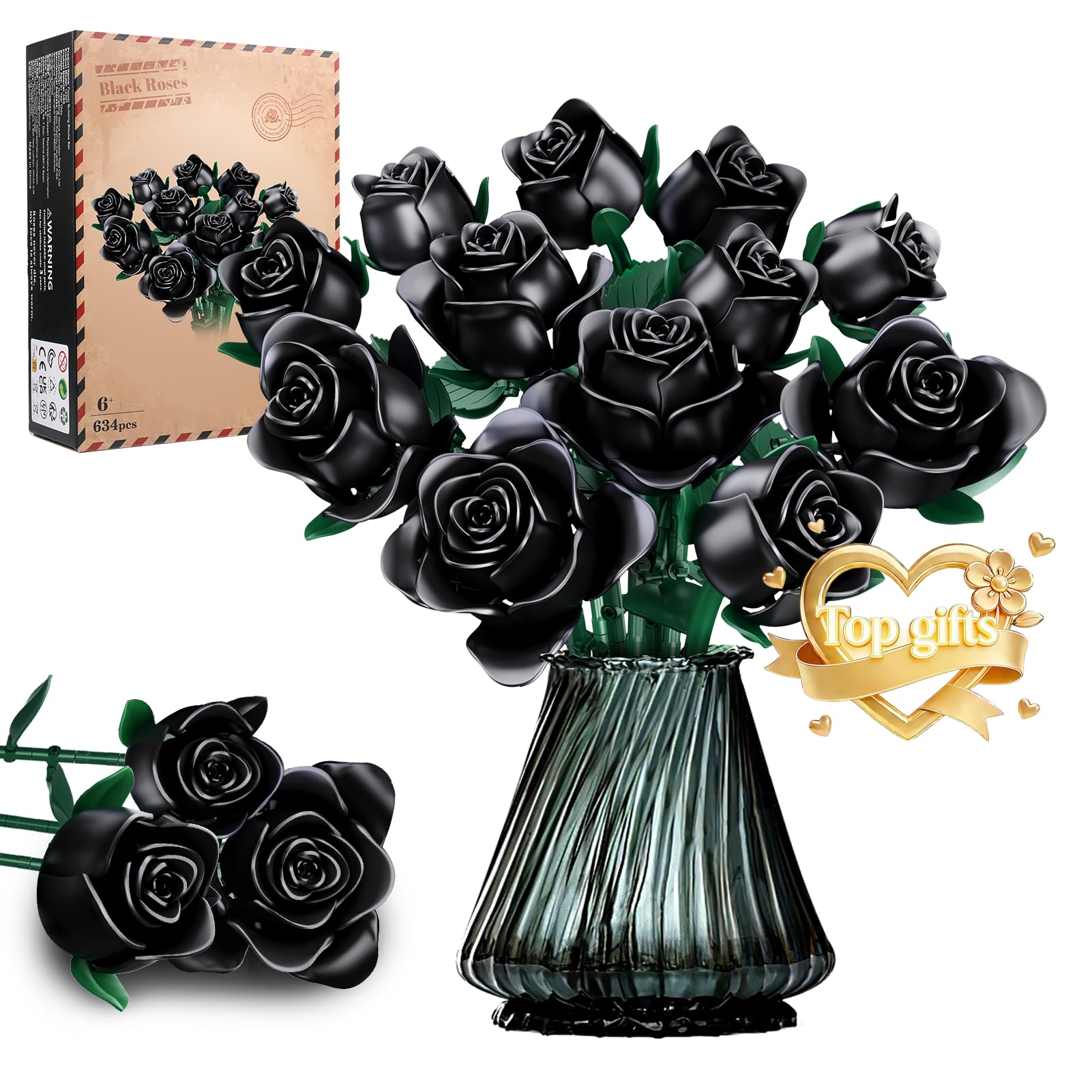 Rongmeiz Mother's Day Flowers Bouquet Building Set