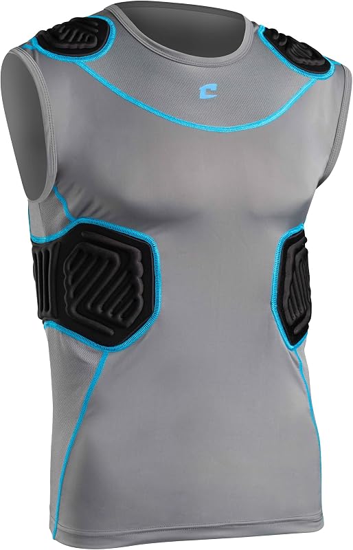 Bull Rush Football Padded Compression Shirt, Boys