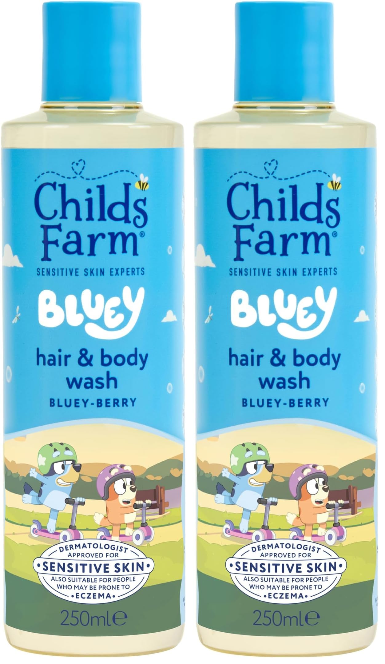 Childs Farm Kids Bluey Hair & Body Wash, Bluey-Berry | Tear-free, Gently Cleanses | Suitable for Dry, Sensitive Skin, 250ml — view 10