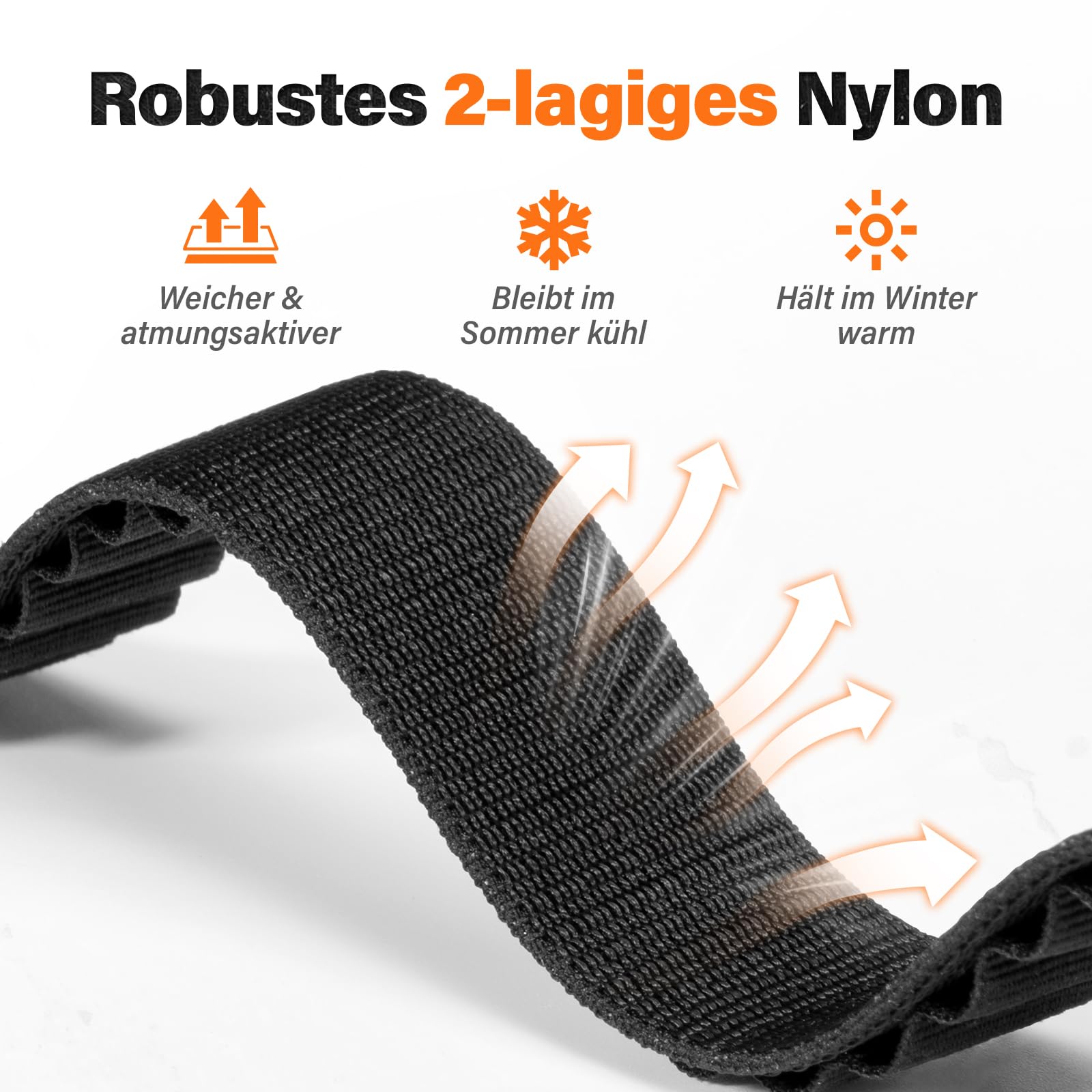 NotoCity für Garmin fenix 6 pro/7 Armband, Uhrenarmband 22mm für Garmin Fenix 6/7 pro/5/5 plus, Fenix 8/8 pro 47mm, Forerunner 965/955, Nylon Quickfit Armband für Epix Gen 2, G-Haken(Schwarz)