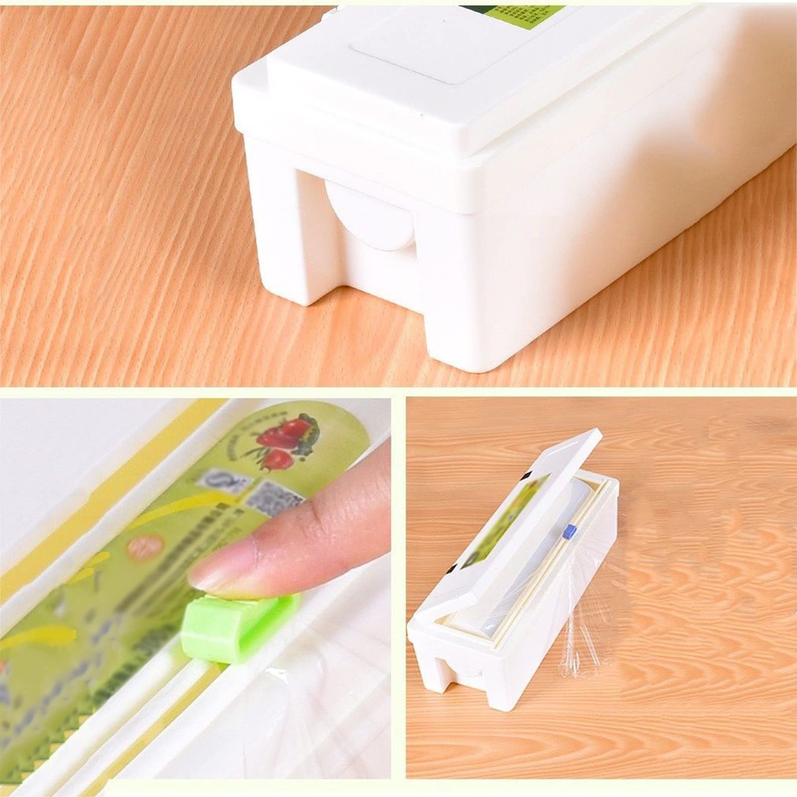 Distributeur De Film étirable & Papier Aluminium Rechargeable - Coupeur Intégré, Gain De Place En Cuisine