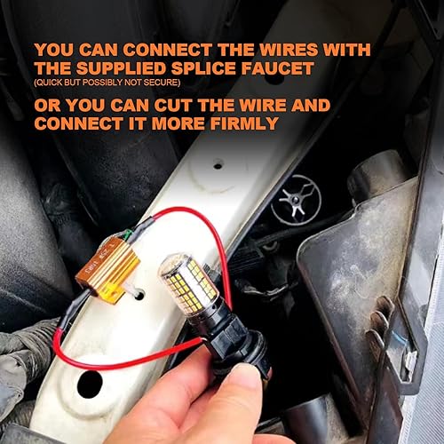 Miniatura 7 de 4 resistencias de carga de 50 W y 6 ohmios, arregla bombilla LED rápido Hyper Flash, código de error de parpadeo de señal de giro, adaptador de