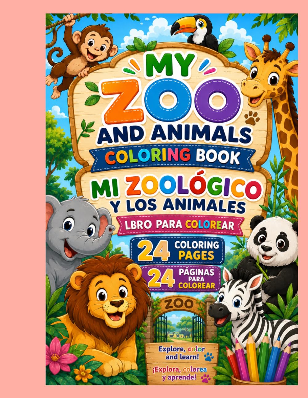 Zoo Coloring Adventure: Aventura de Colorear en el Zoológico